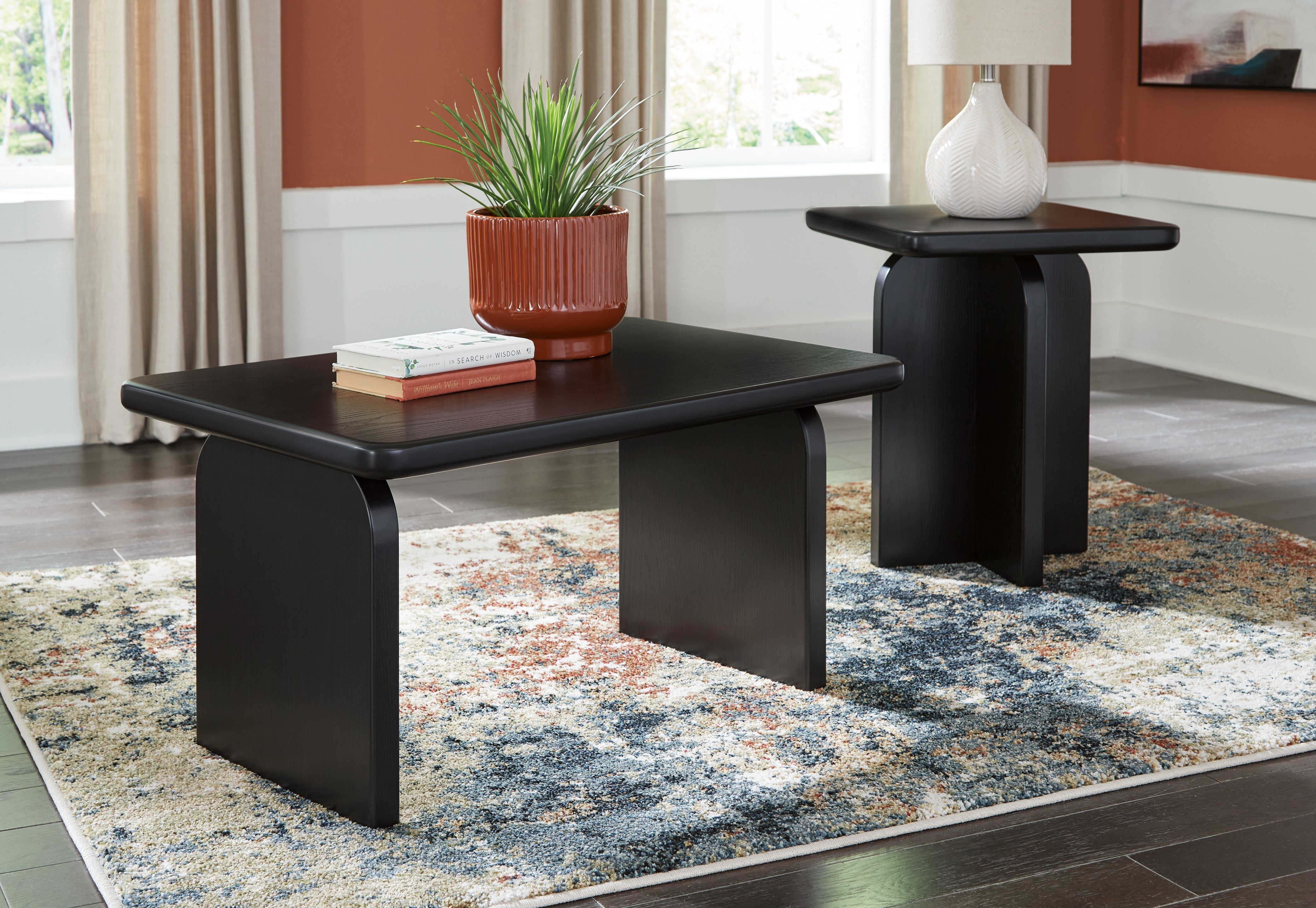 Prime Furniture - Ashley Furniture - Mitchalli Table (Set of 2) - Occasional Table Set (Set of 2) / Black - T313-12