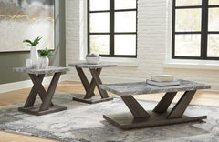 Prime Furniture - Ashley Furniture - Bensonale Table (Set of 3) - Occasional Table Set (3/CN) / Brown/Gray - T400-13