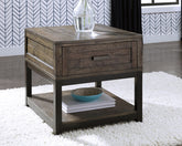 Prime Furniture - Ashley Furniture - Johurst End Table - Rectangular End Table / Grayish Brown - T444-3