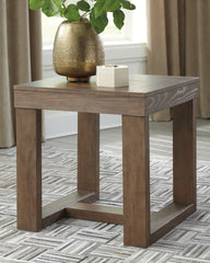 Prime Furniture - Ashley Furniture - Cariton End Table - Square End Table / Gray - T471-2