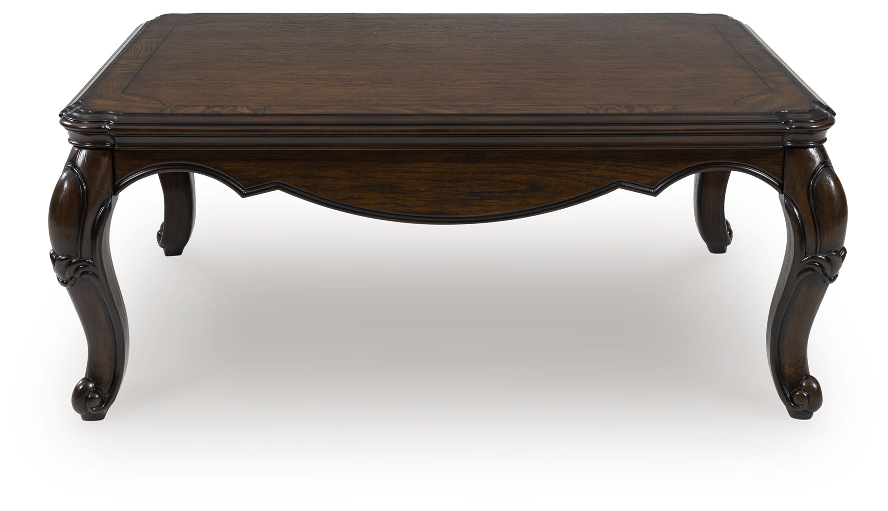 Prime Furniture - Ashley Furniture - Maylee Coffee Table - Rectangular Cocktail Table / Dark Brown - T617-1