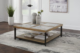 Prime Furniture - Ashley Furniture - Montia Coffee Table - Square Cocktail Table / Multi - T632-8