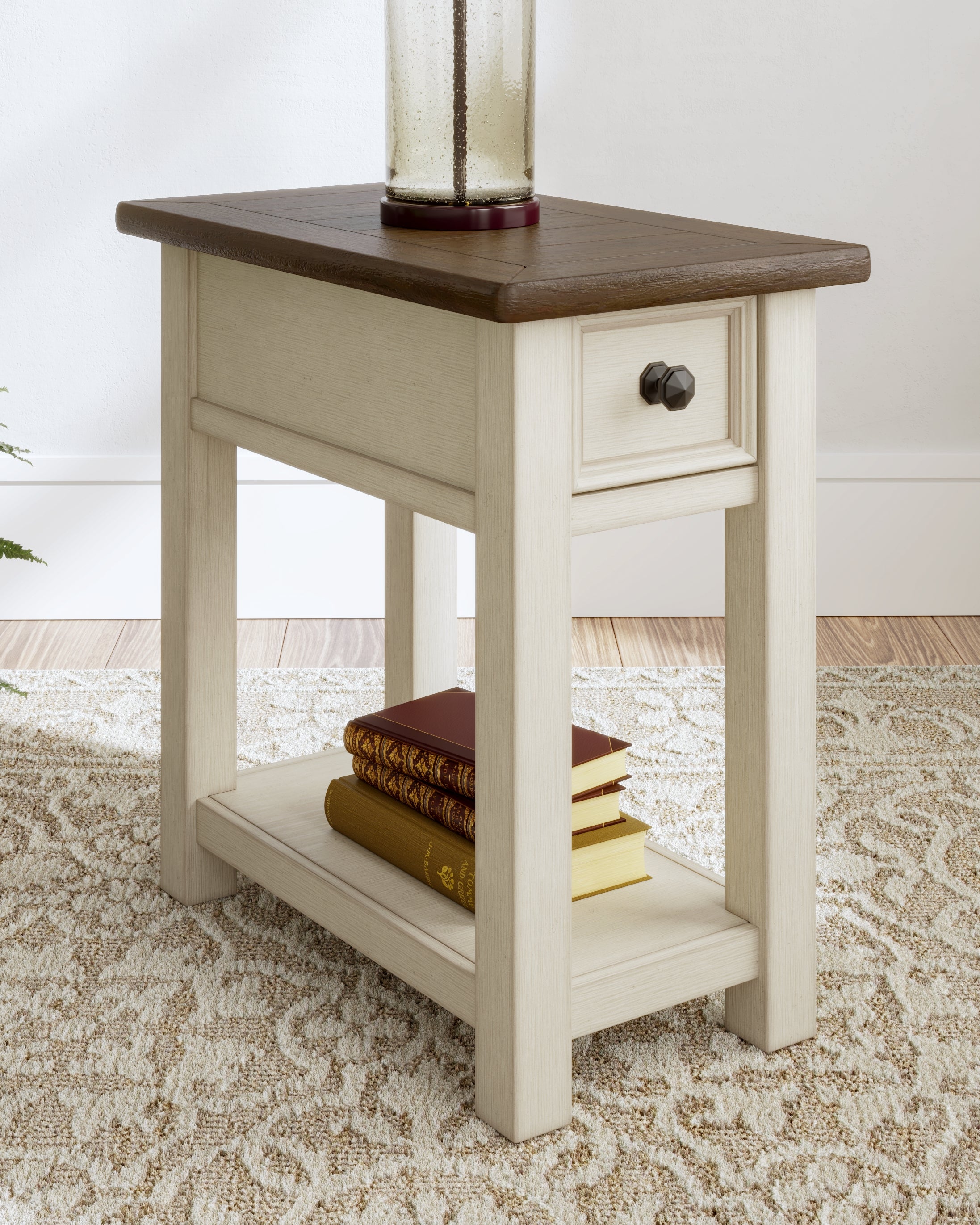 Prime Furniture - Ashley Furniture - Bolanburg Chairside End Table - Chair Side End Table / Two-tone - T637-107