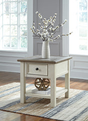 Prime Furniture - Ashley Furniture - Bolanburg End Table - Rectangular End Table / Two-tone - T637-3