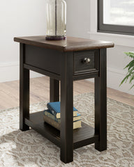 Prime Furniture - Ashley Furniture - Tyler Creek Chairside End Table - Chair Side End Table / Grayish Brown/Black - T736-107