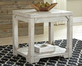 Prime Furniture - Ashley Furniture - Fregine End Table - Rectangular End Table / Whitewash - T755-3