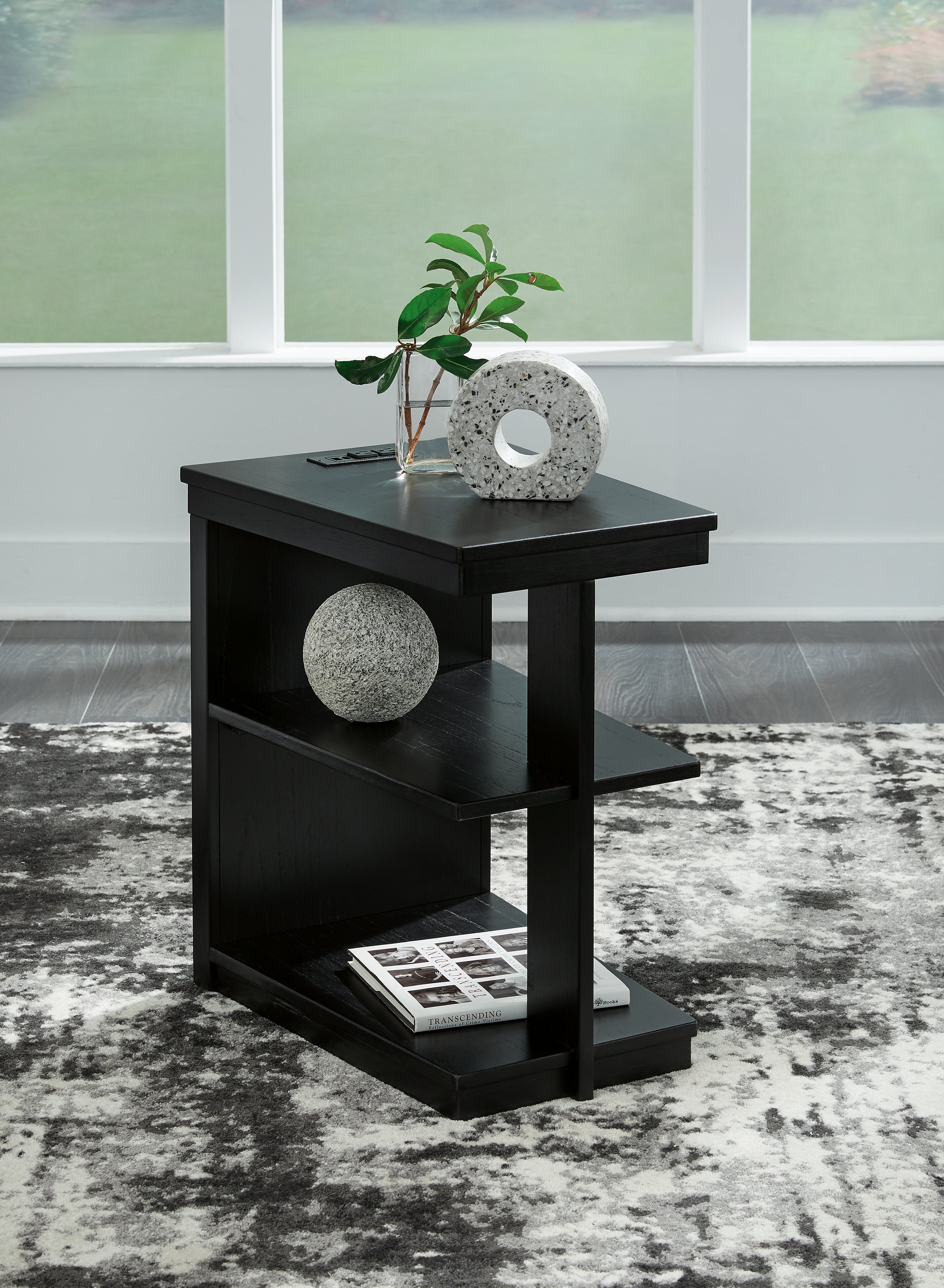 Prime Furniture - Ashley Furniture - Winbardi Chairside End Table - Chair Side End Table / Black - T786-7