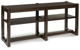 Prime Furniture - Ashley Furniture - Breckington Sofa Table - Sofa Table / Dark Brown - T856-4