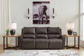Prime Furniture - Ashley Furniture - Boxmere Living Room - Reclining Power Sofa / Storm - U1310087