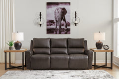 Prime Furniture - Ashley Furniture - Boxmere Living Room - Reclining Power Sofa / Storm - U1310087