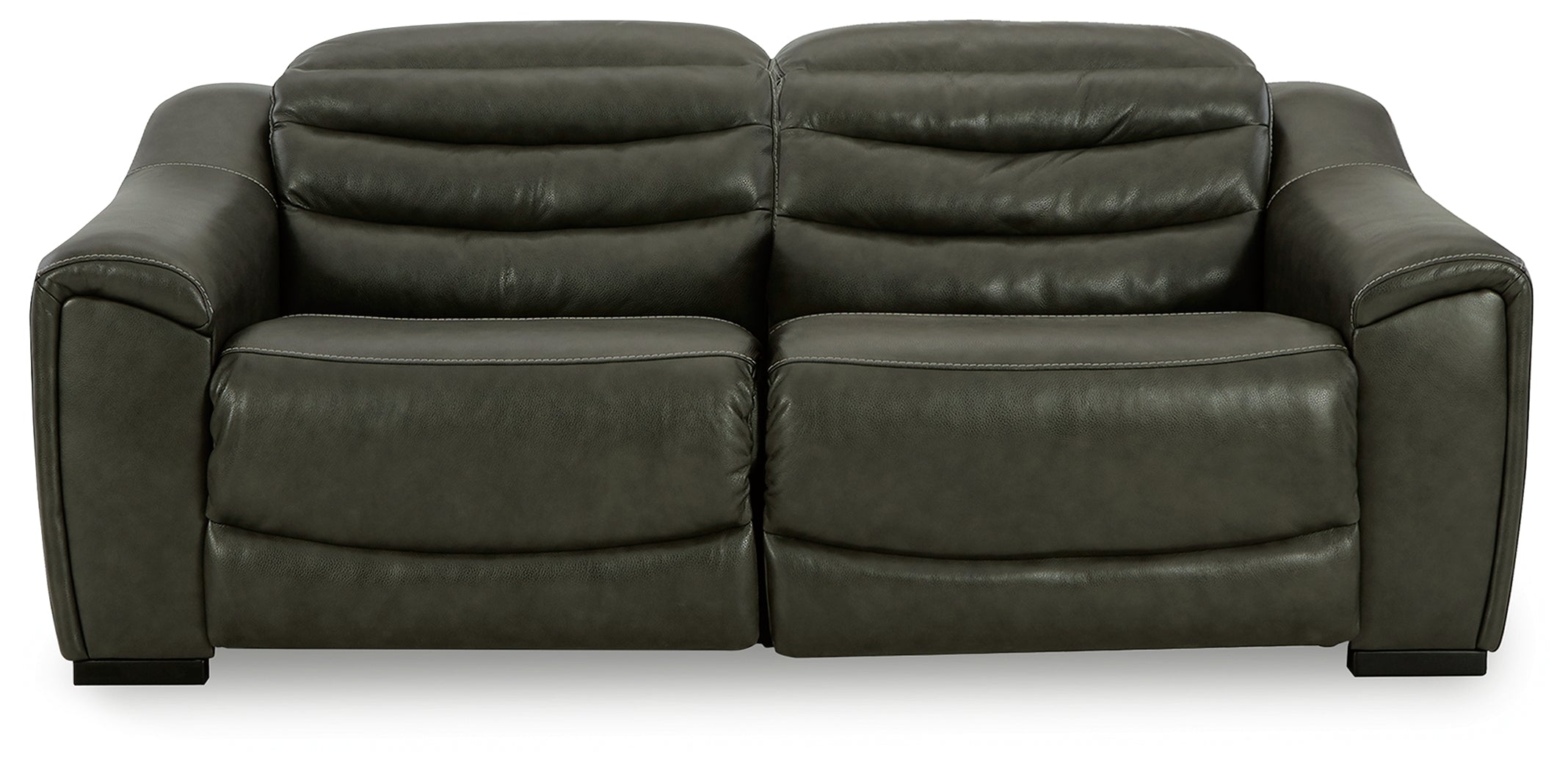 Prime Furniture - Ashley Furniture - Center Line Sectional - 3-Piece Power Reclining Sectional Sofa / Dark Gray - U63404S5