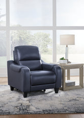 Prime Furniture - Ashley Furniture - Mercomatic Living Room - PWR REC Sofa with ADJ Headrest / Ocean - U7531115