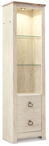Prime Furniture - Ashley Furniture - Willowton Entertainment Center - Pier / Whitewash - W267-24