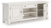 Prime Furniture - Ashley Furniture - Robbinsdale 72" TV Stand - 72" / Antique White - W742-68