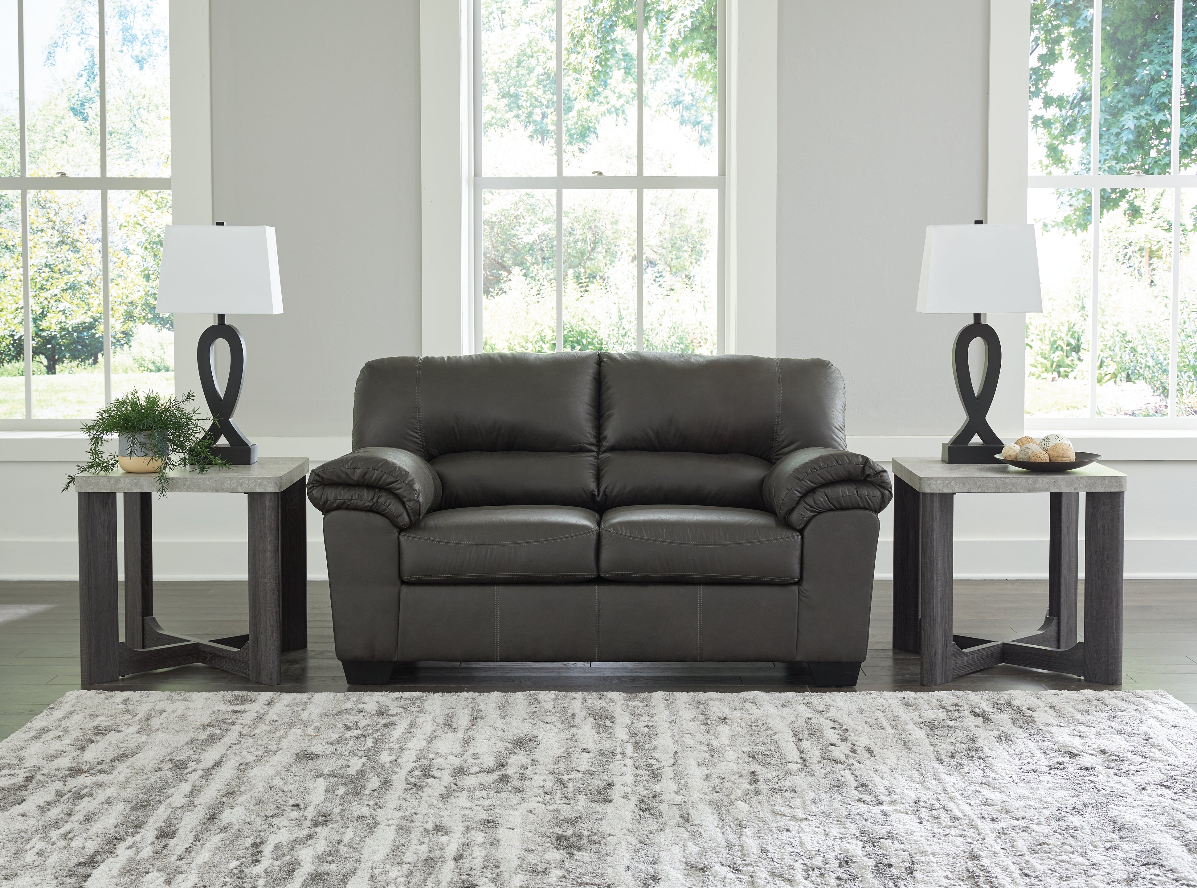 Prime Furniture - Ashley Furniture - Bladen Living Room - Loveseat / Slate - 1202135