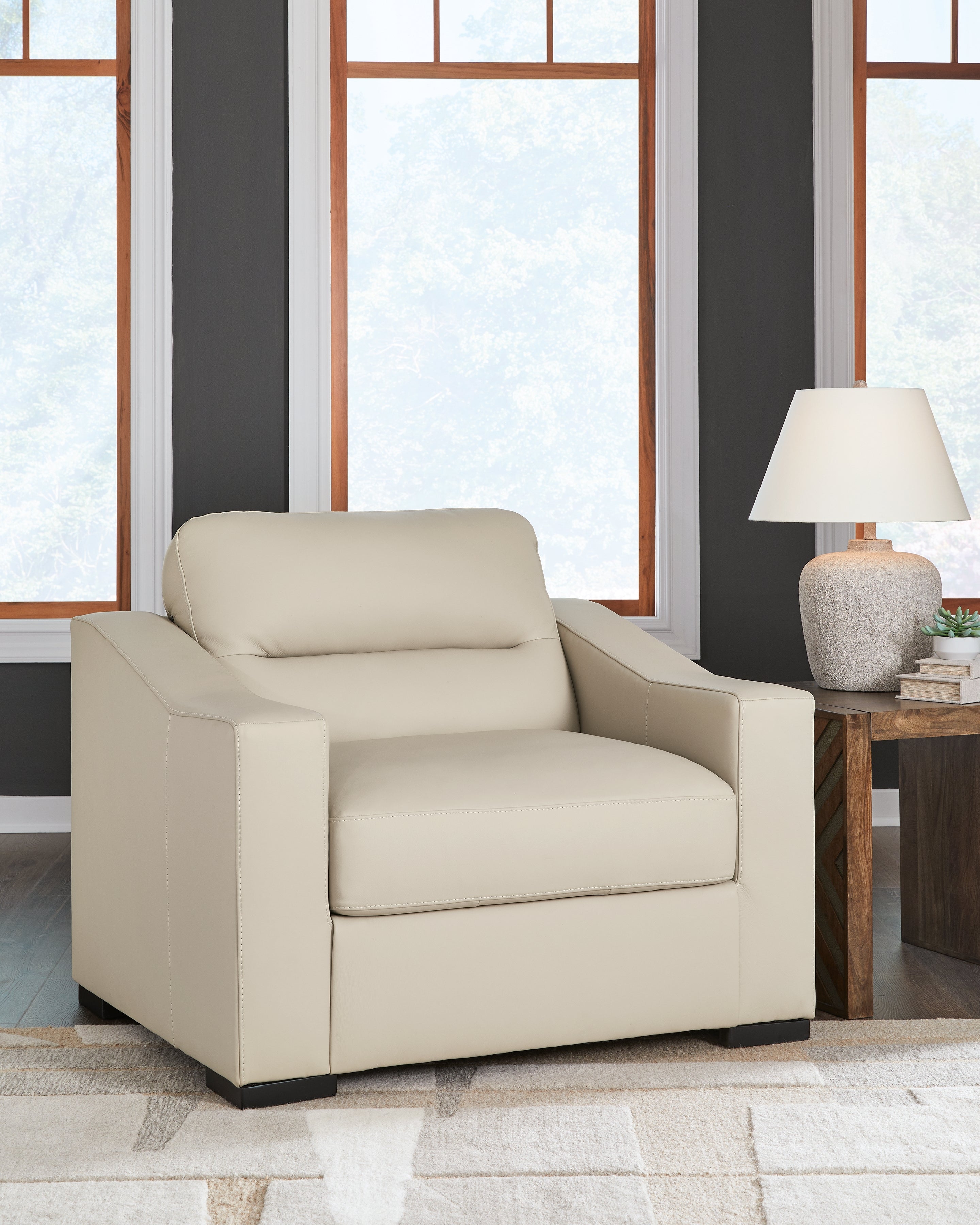 Prime Furniture - Ashley Furniture - Treasure Trove Living Room - Chair and a Half / Almond - 1930423