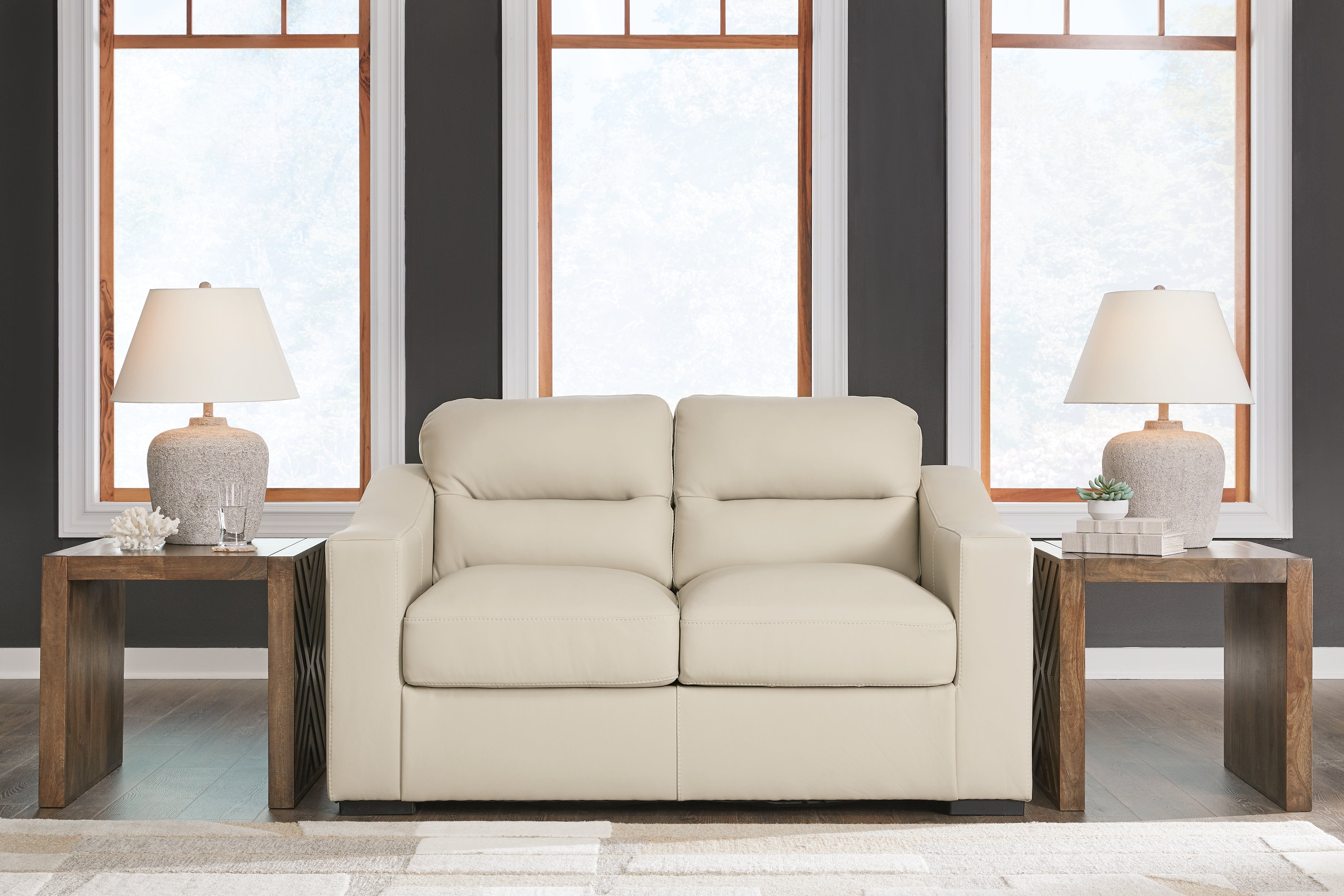 Prime Furniture - Ashley Furniture - Treasure Trove Living Room - Loveseat / Almond - 1930435