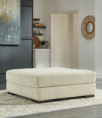 Prime Furniture - Ashley Furniture - Lindyn Living Room - Oversized Accent Ottoman / Fog - 2110508