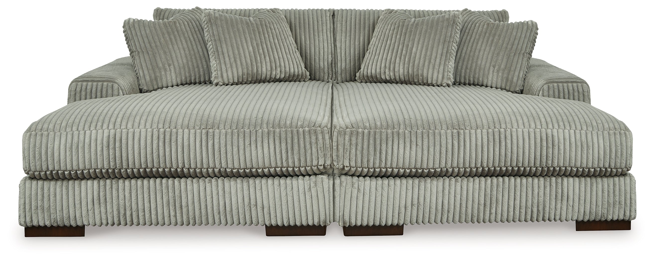 Prime Furniture - Ashley Furniture - Lindyn Sectional - RAF Super Chaise / Fog - 21105S11