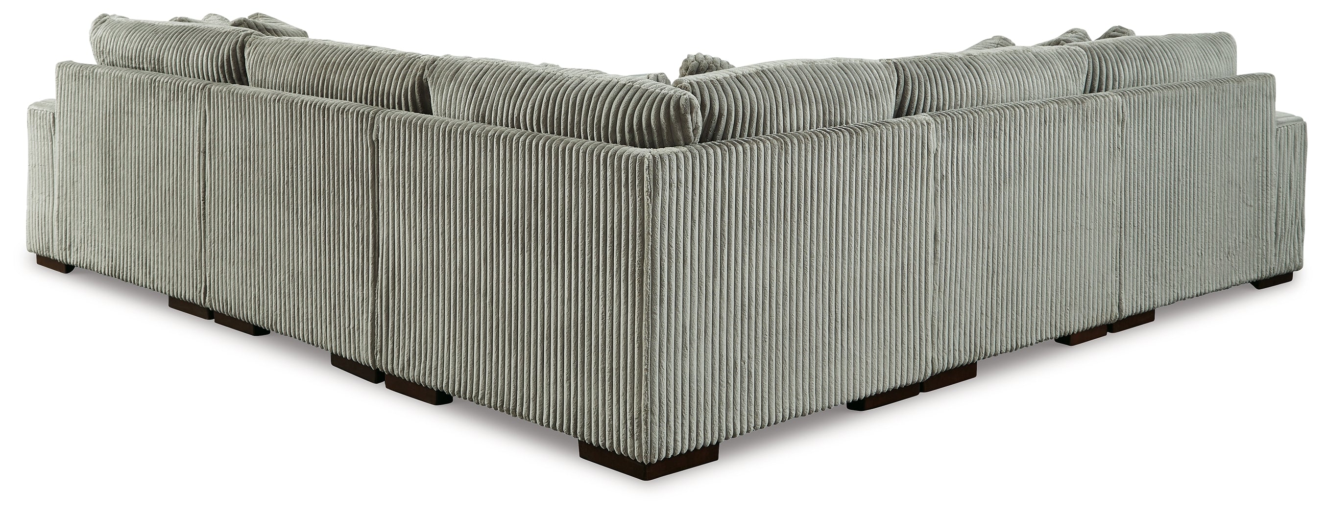 Prime Furniture - Ashley Furniture - Lindyn Sectional - RAF 5-Piece Sectional with Chaise / Fog - 21105S7