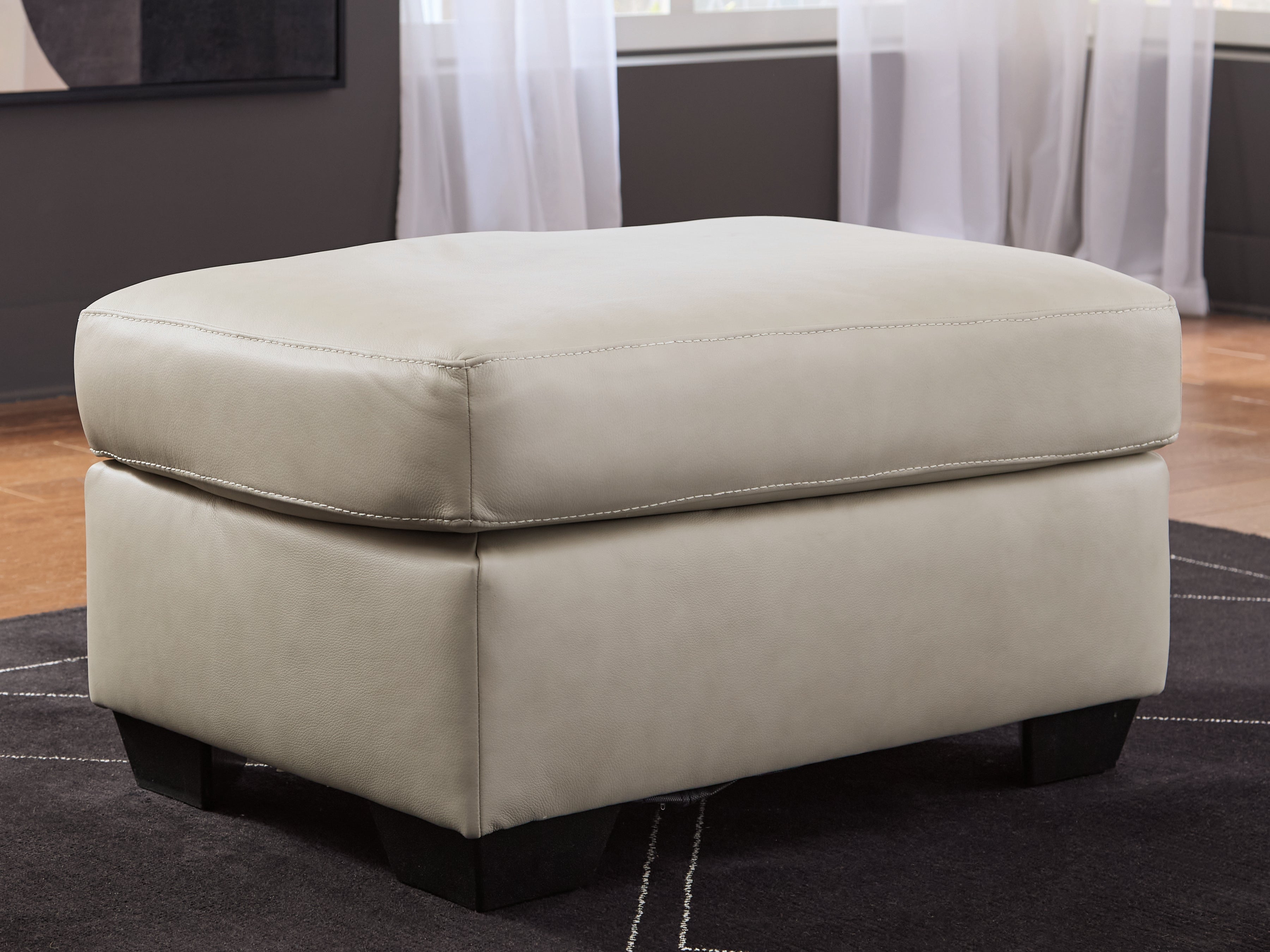 Prime Furniture - Ashley Furniture - Santorine Living Room - Ottoman / Bone - 2170814