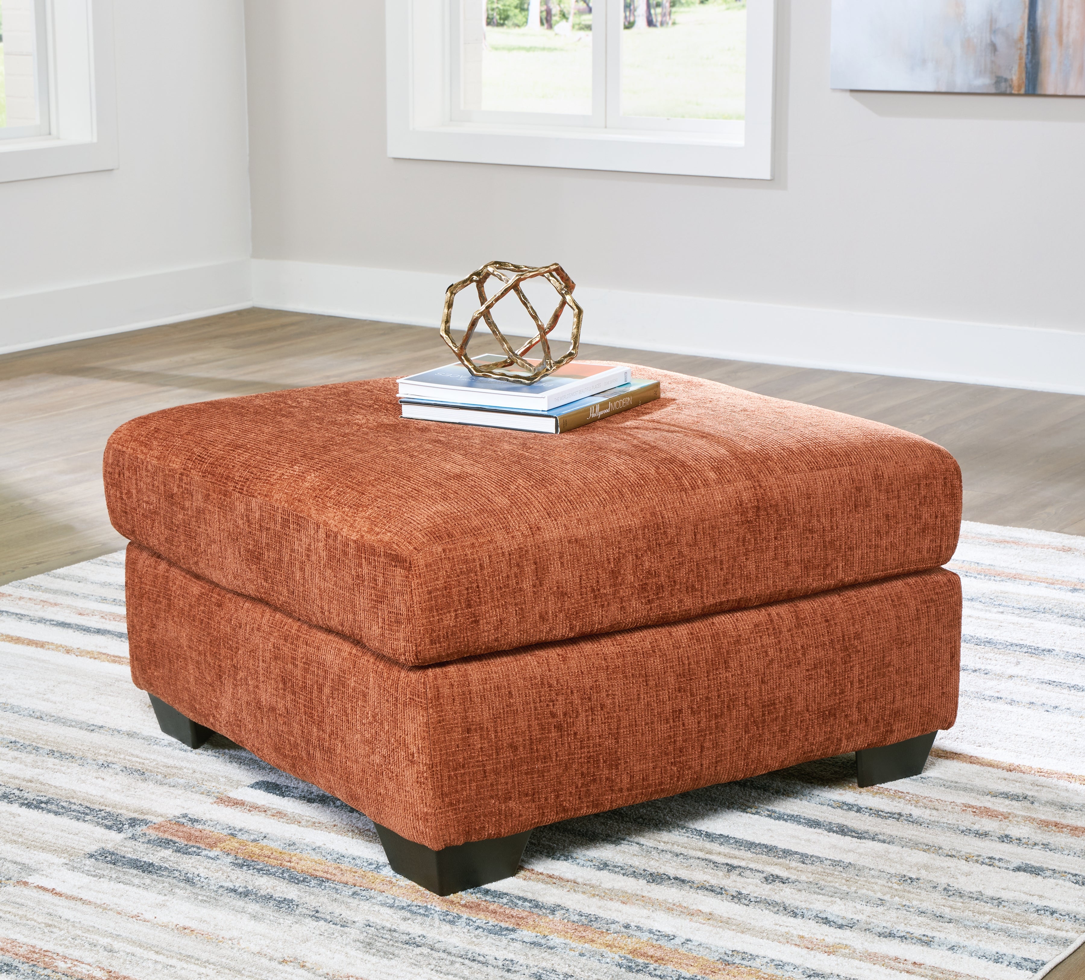 Prime Furniture - Ashley Furniture - Aviemore Living Room - Oversized Accent Ottoman / Spice - 2430408