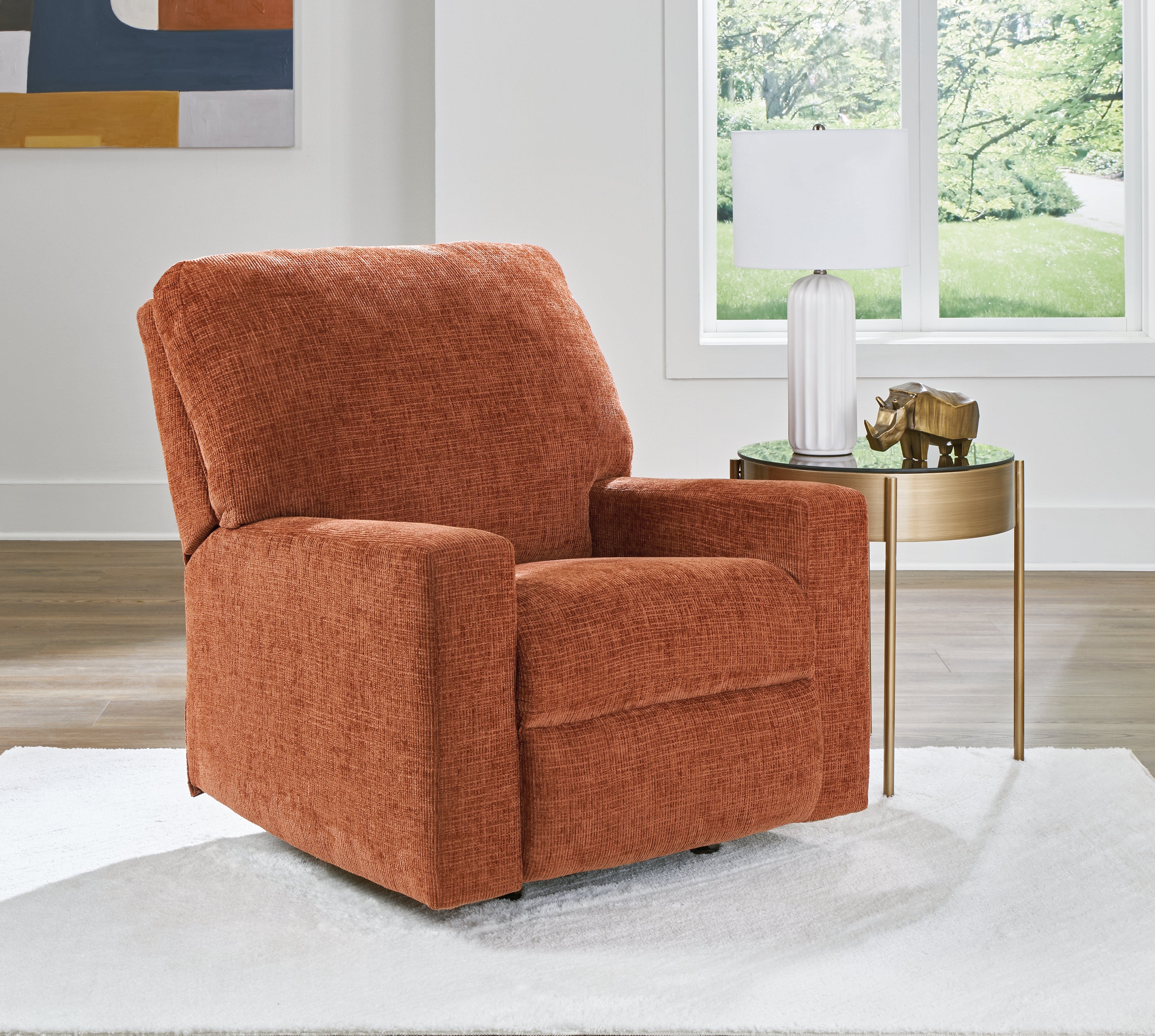 Prime Furniture - Ashley Furniture - Aviemore Living Room - Rocker Recliner / Spice - 2430425