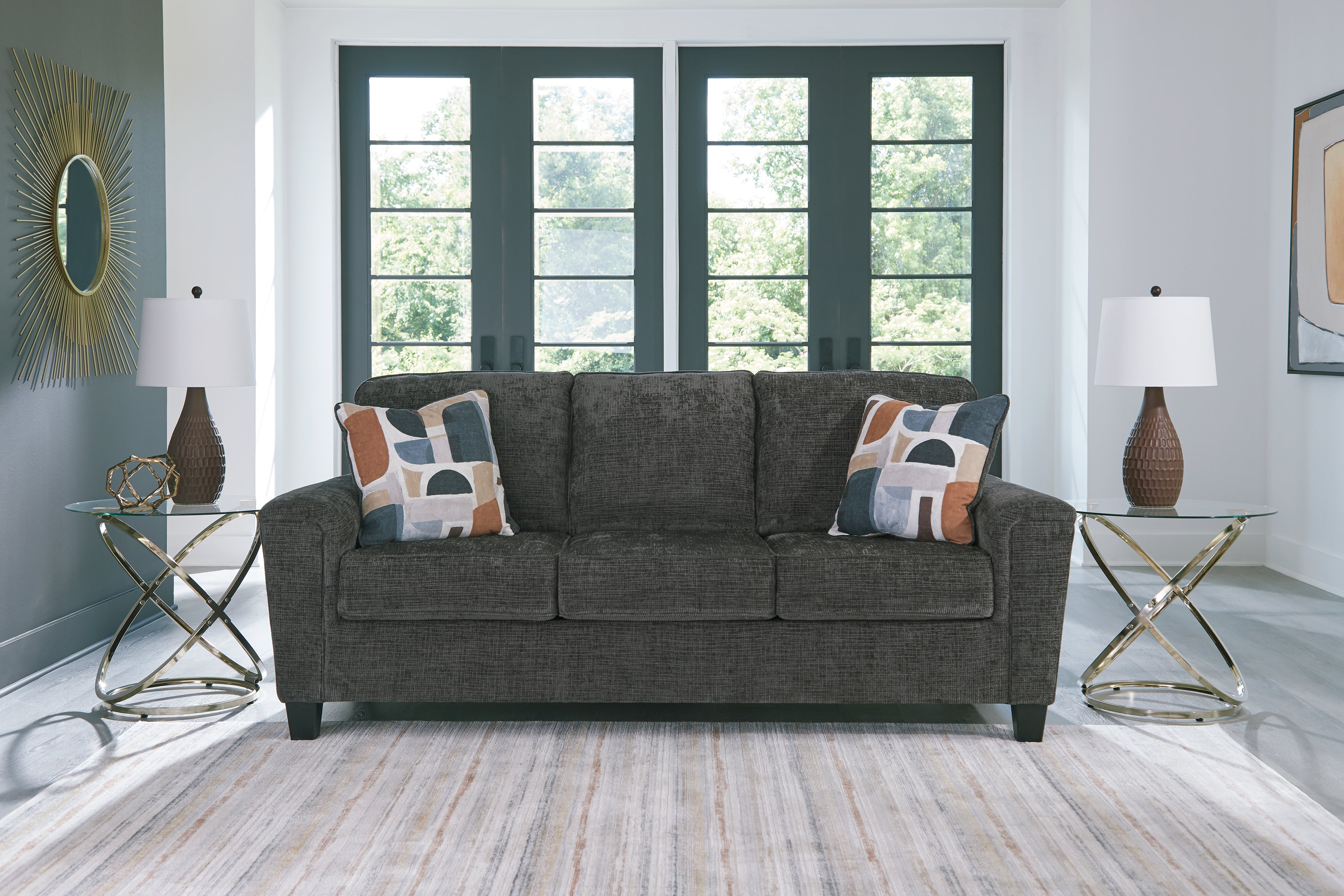 Prime Furniture - Ashley Furniture - Erinslane Living Room - Sofa / Honey - 2520738