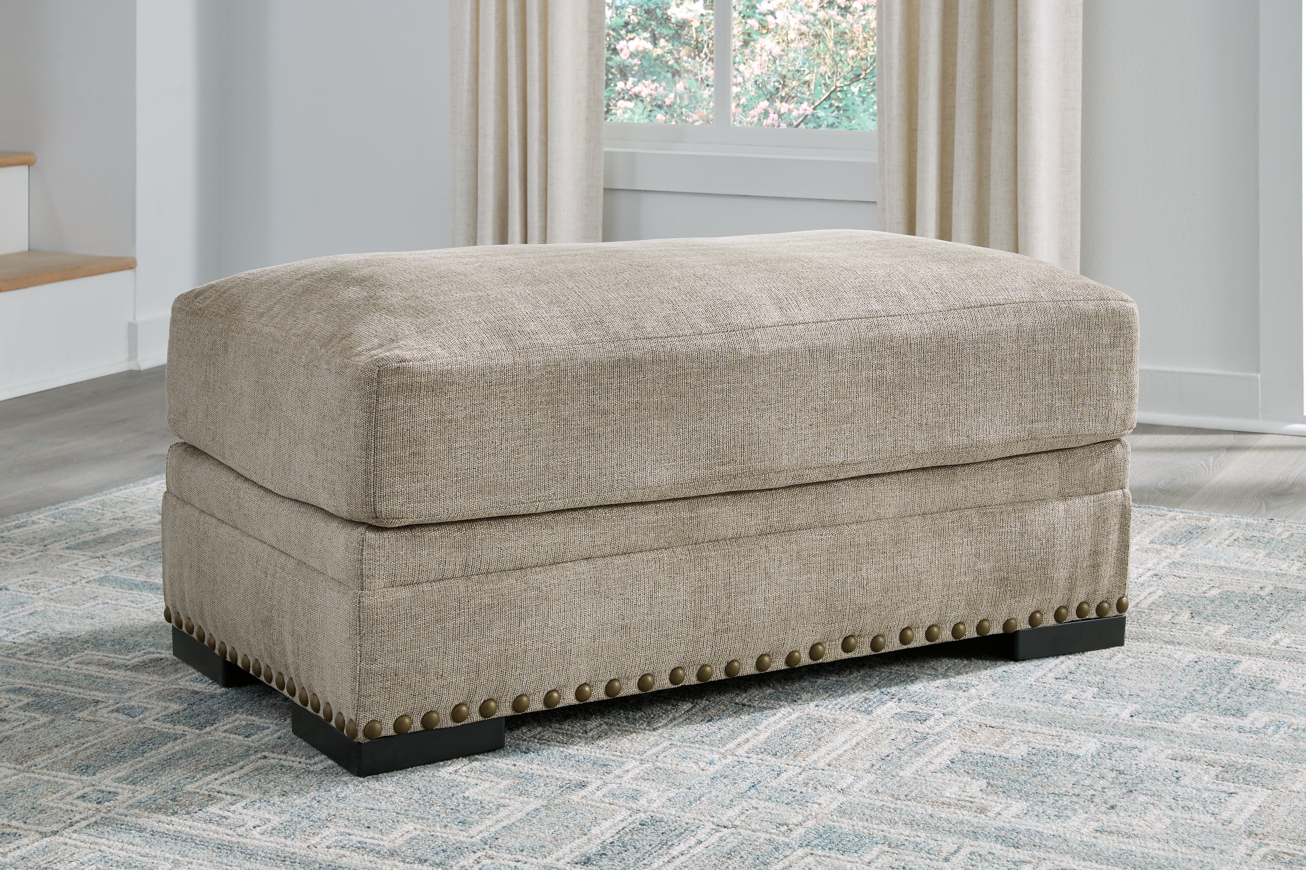 Prime Furniture - Ashley Furniture - Galemore Living Room - Ottoman / Quarry - 2700414