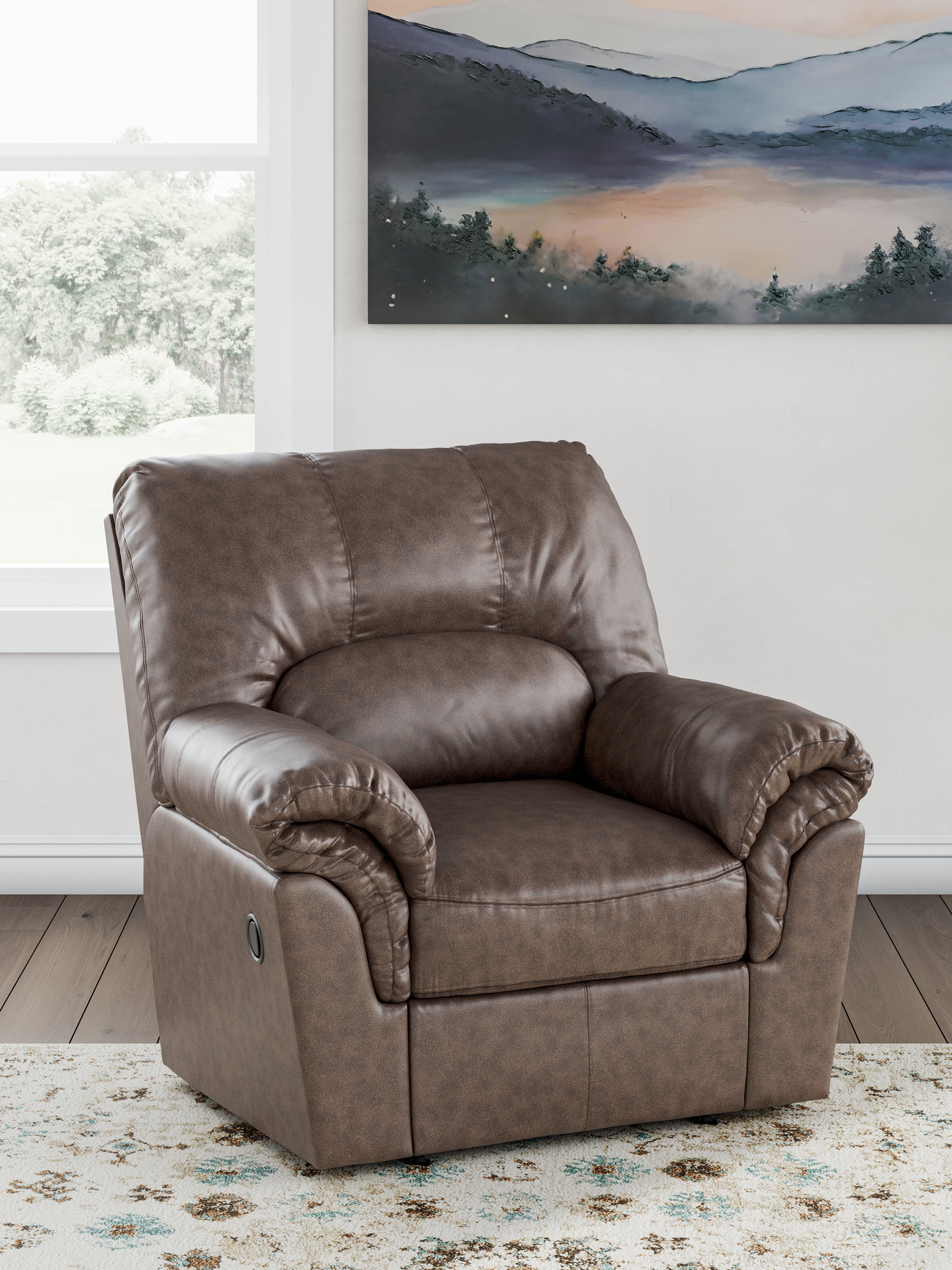 Prime Furniture - Ashley Furniture - WillowBend Living Room - Rocker Recliner / Umber - PC2770525