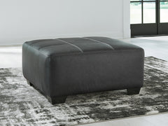 Prime Furniture - Ashley Furniture - Brixley Pier Living Room - Oversized Accent Ottoman / Graphite - 2990608