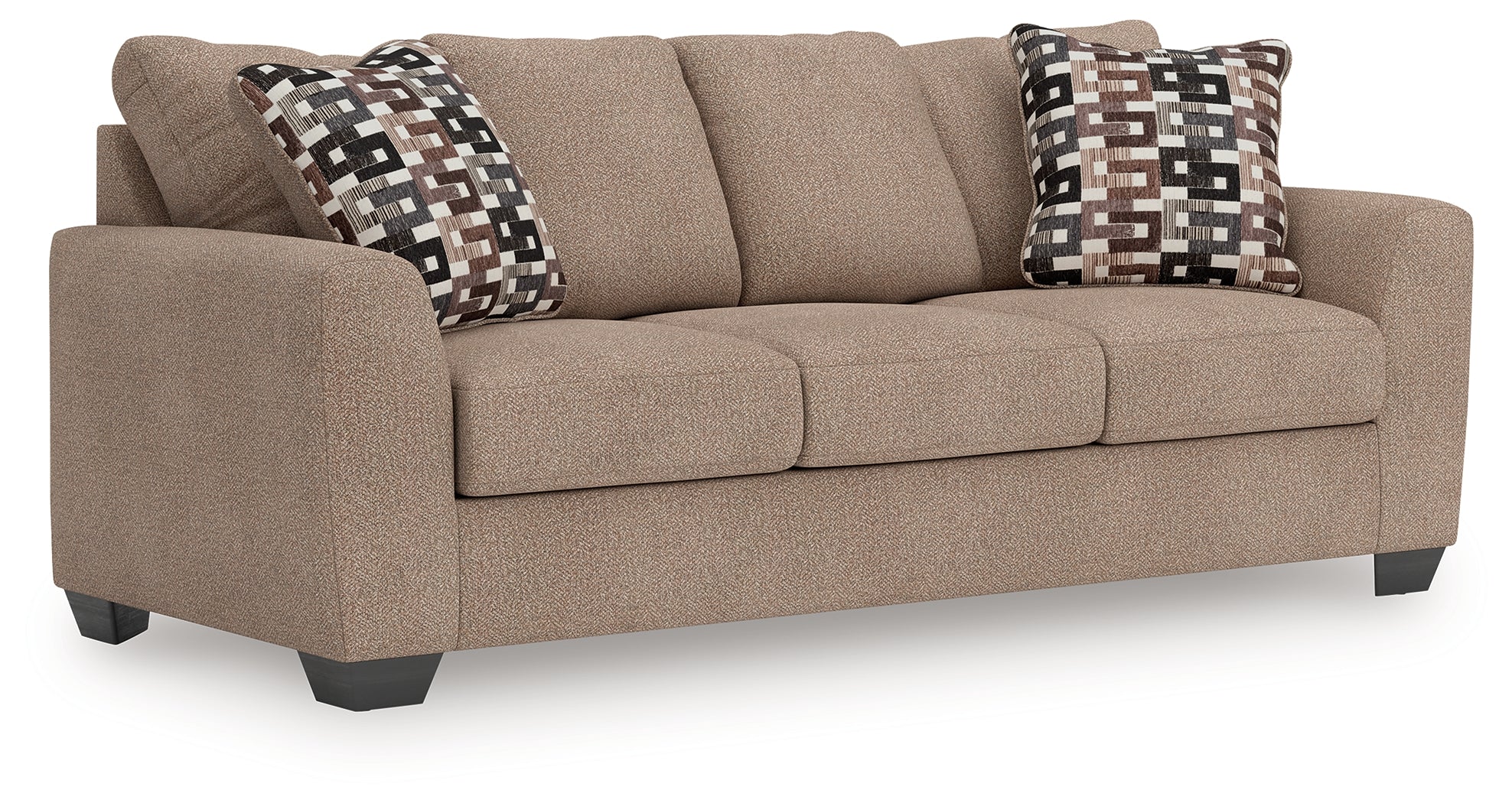 Prime Furniture - Ashley Furniture - Triston-Peaks Living Room - Queen Sofa Sleeper / Suede - 3020439