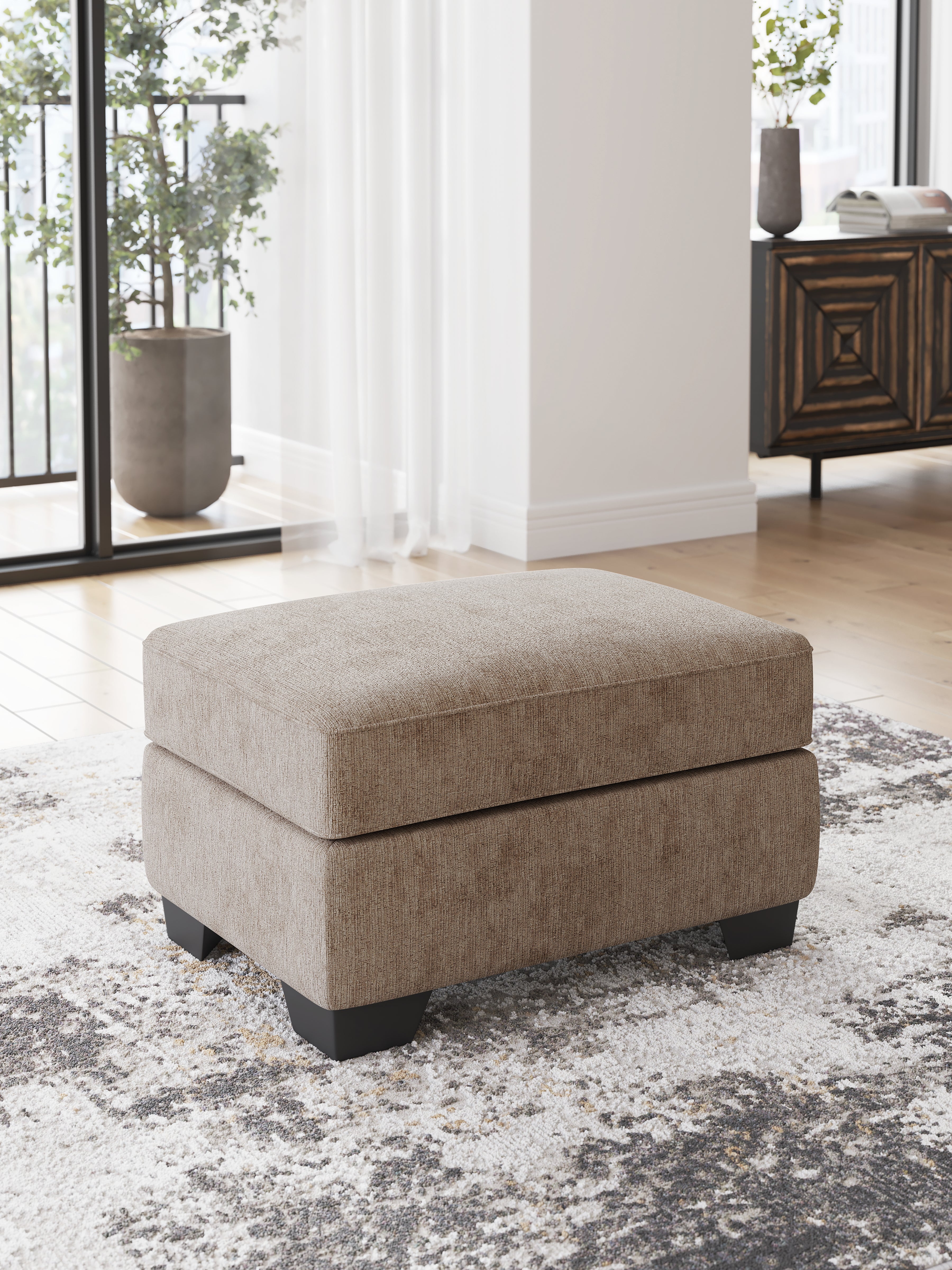 Prime Furniture - Ashley Furniture - Olten Living Room - Ottoman / Mocha - 3130414