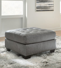 Prime Furniture - Ashley Furniture - Clairette Court Living Room - Oversized Accent Ottoman / Alloy - 3150308
