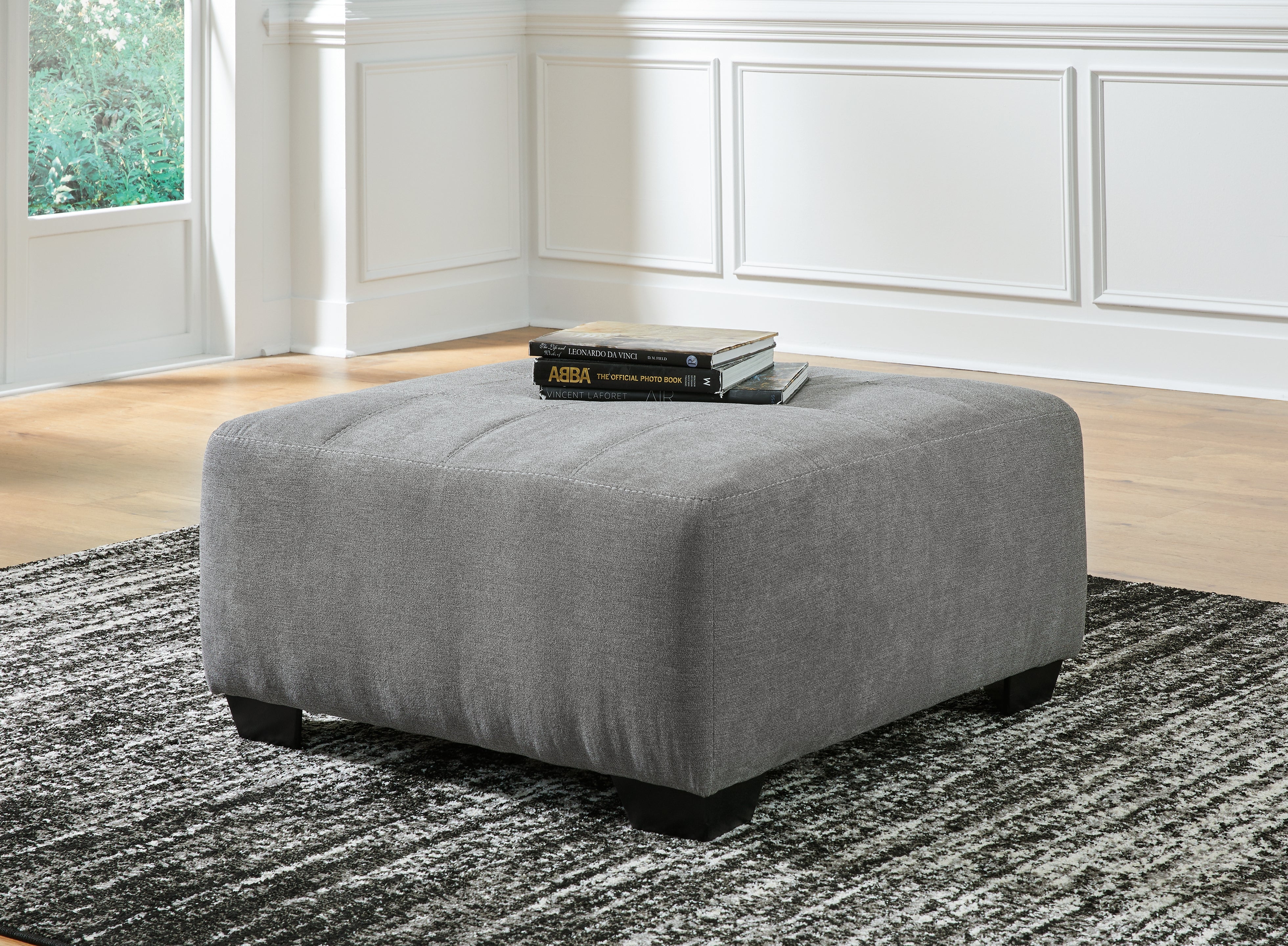 Prime Furniture - Ashley Furniture - Birkdale Court Living Room - Oversized Accent Ottoman / Gray - 3240208