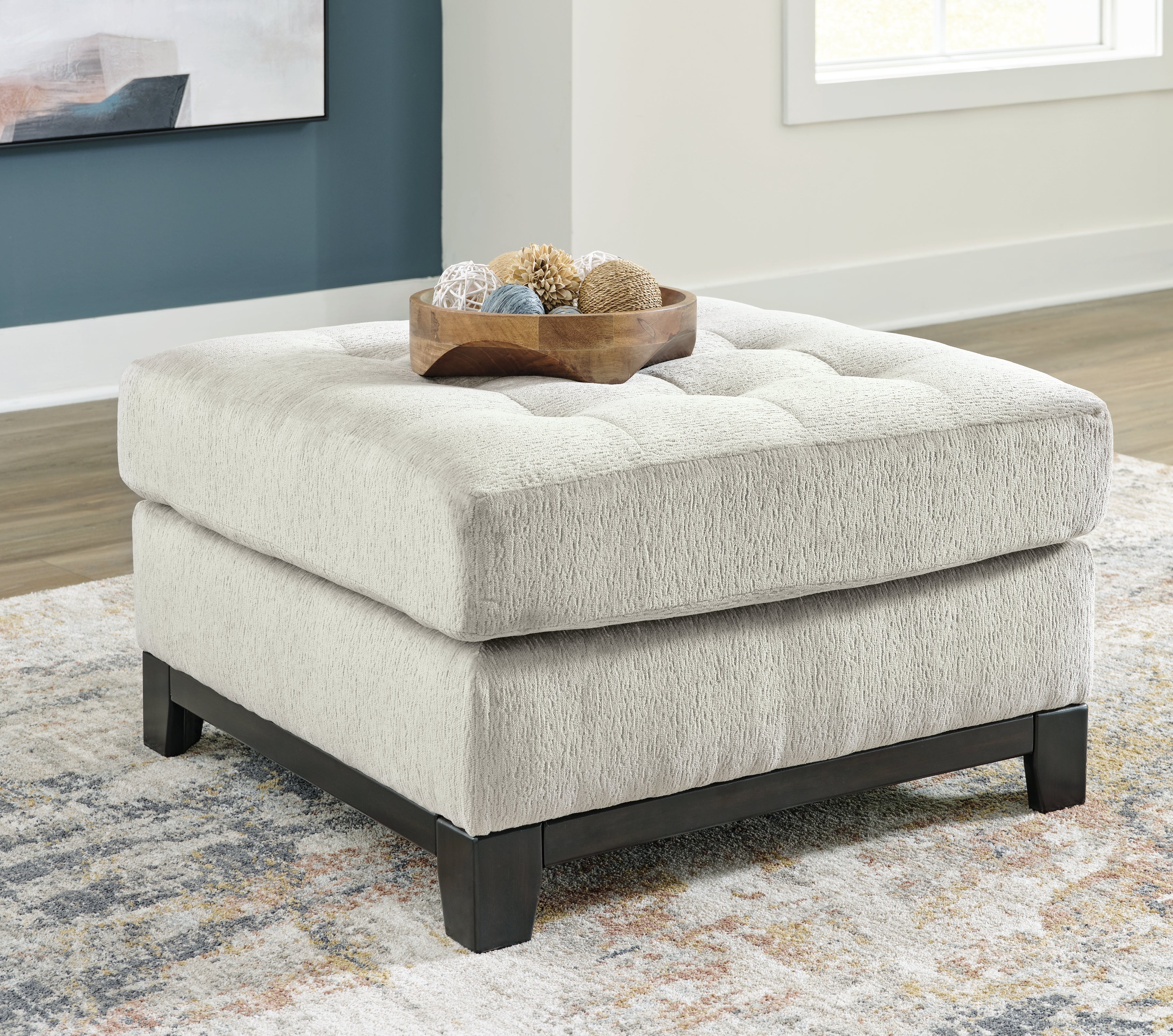 Prime Furniture - Ashley Furniture - Maxon Place Living Room - Oversized Accent Ottoman / Stone - 3300408