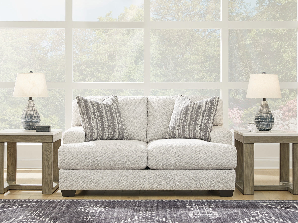 Prime Furniture - Ashley Furniture - Brebryan Living Room - Loveseat / Flannel - 3440135
