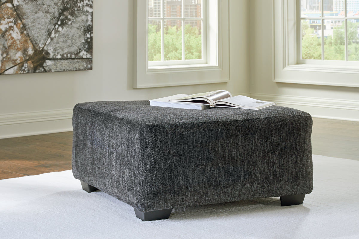 Prime Furniture - Ashley Furniture - Biddeford Living Room - Oversized Accent Ottoman / Shadow - 3550408
