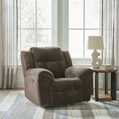 Prime Furniture - Ashley Furniture - Frohn Living Room - Reclining Sofa / Chocolate - 3740788