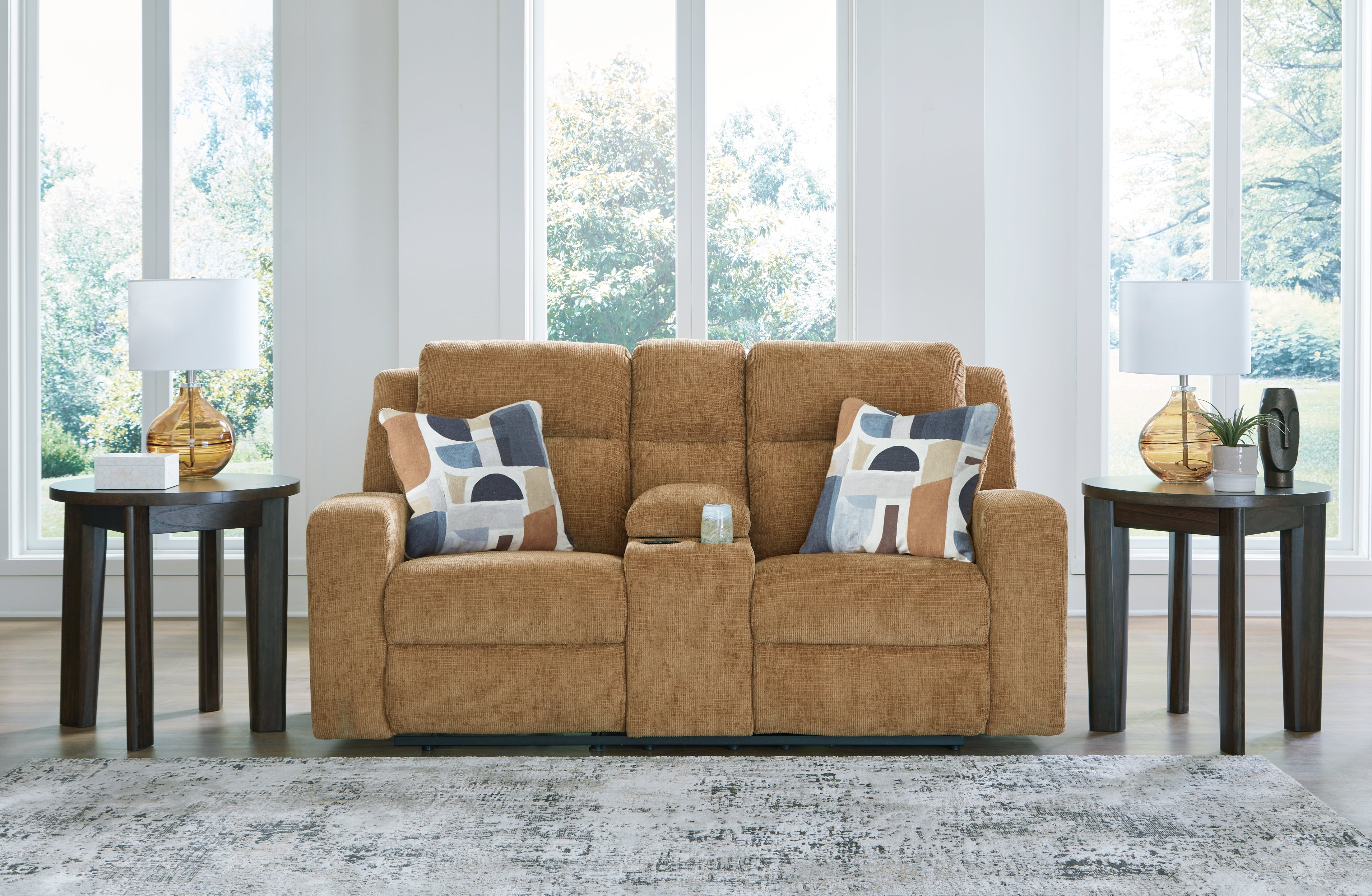 Prime Furniture - Ashley Furniture - Kanlow Living Room - Rocker Recliner / Honey - 3860525