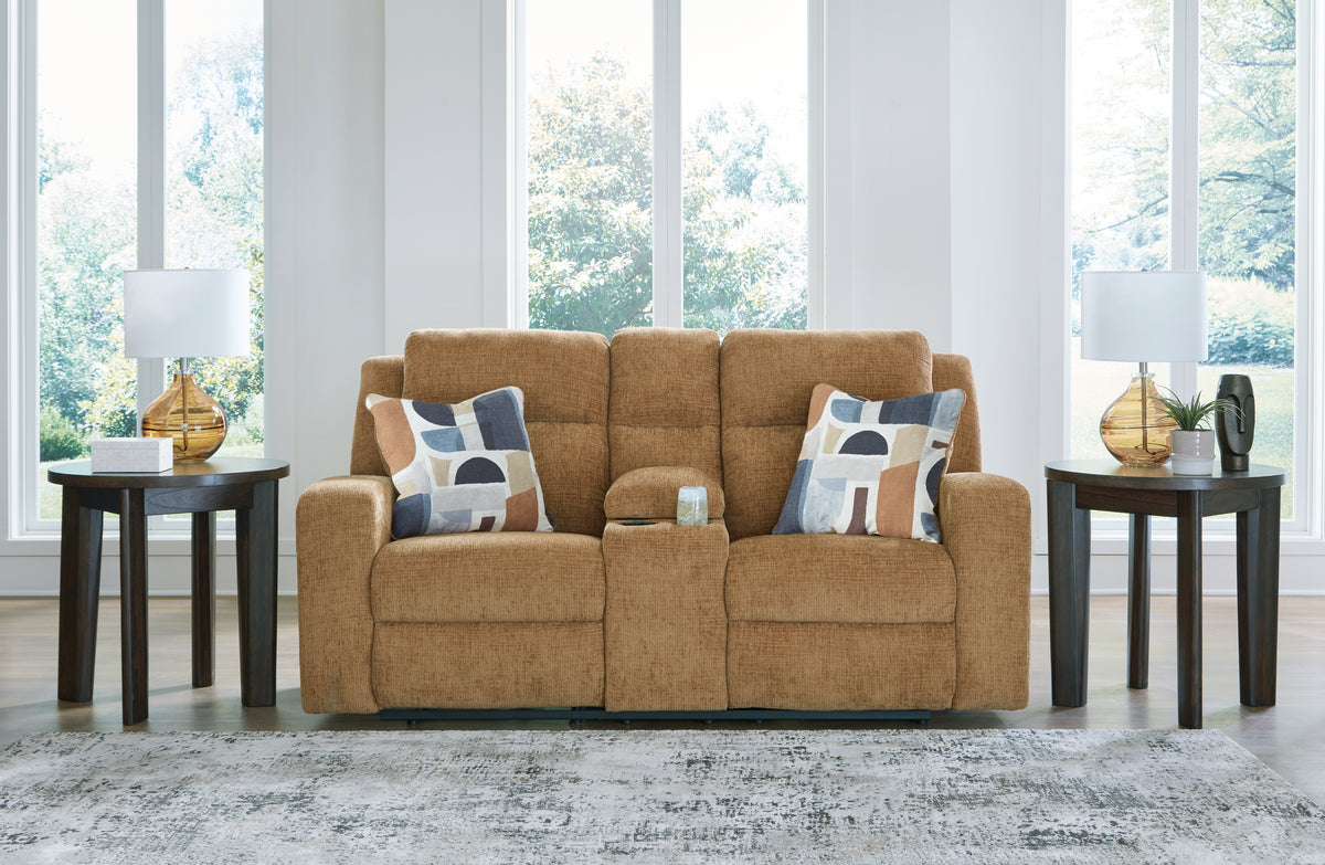 Prime Furniture - Ashley Furniture - Kanlow Living Room - Rocker Recliner / Honey - 3860525