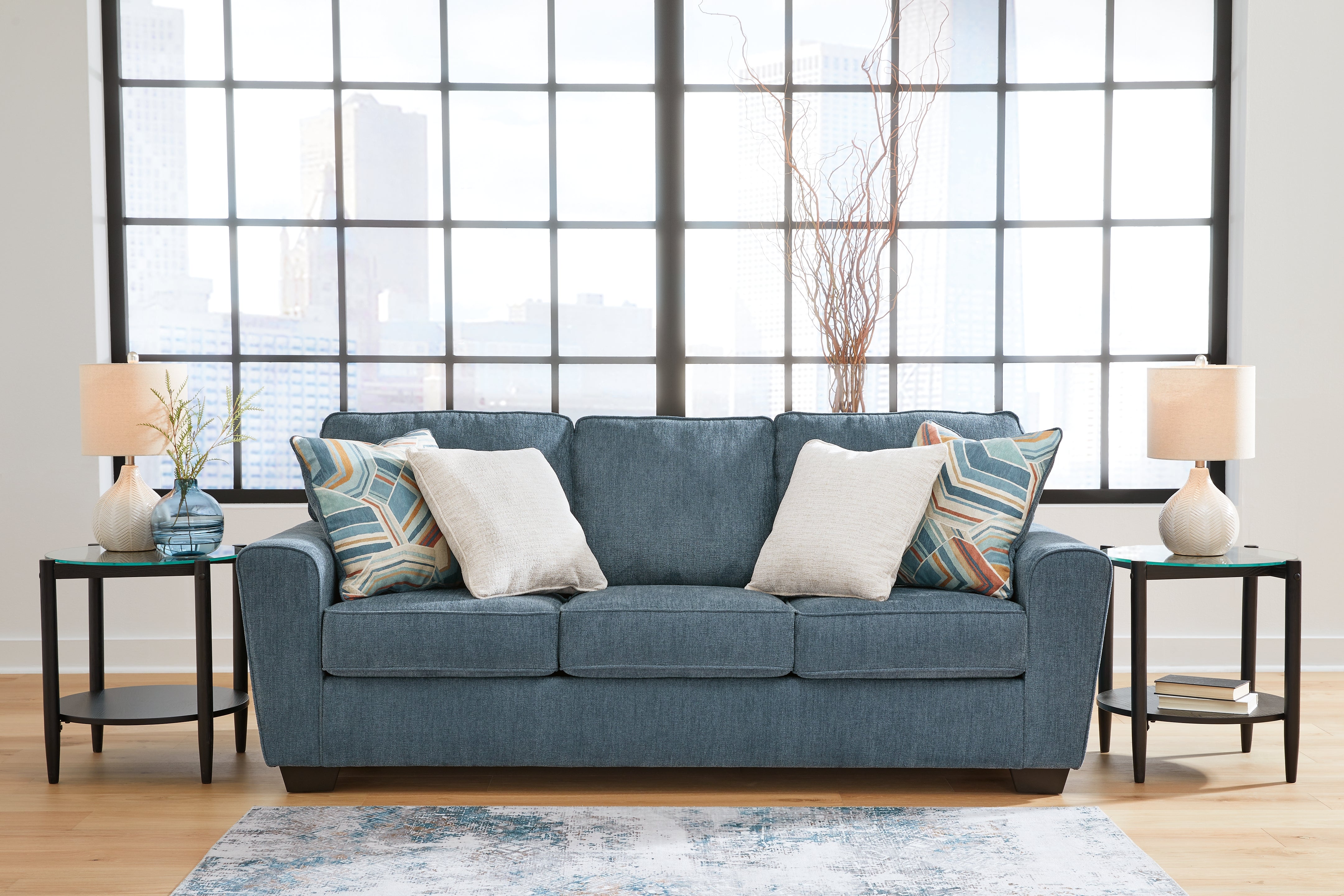 Prime Furniture - Ashley Furniture - Cashton Living Room - Sofa / Blue - 4060538