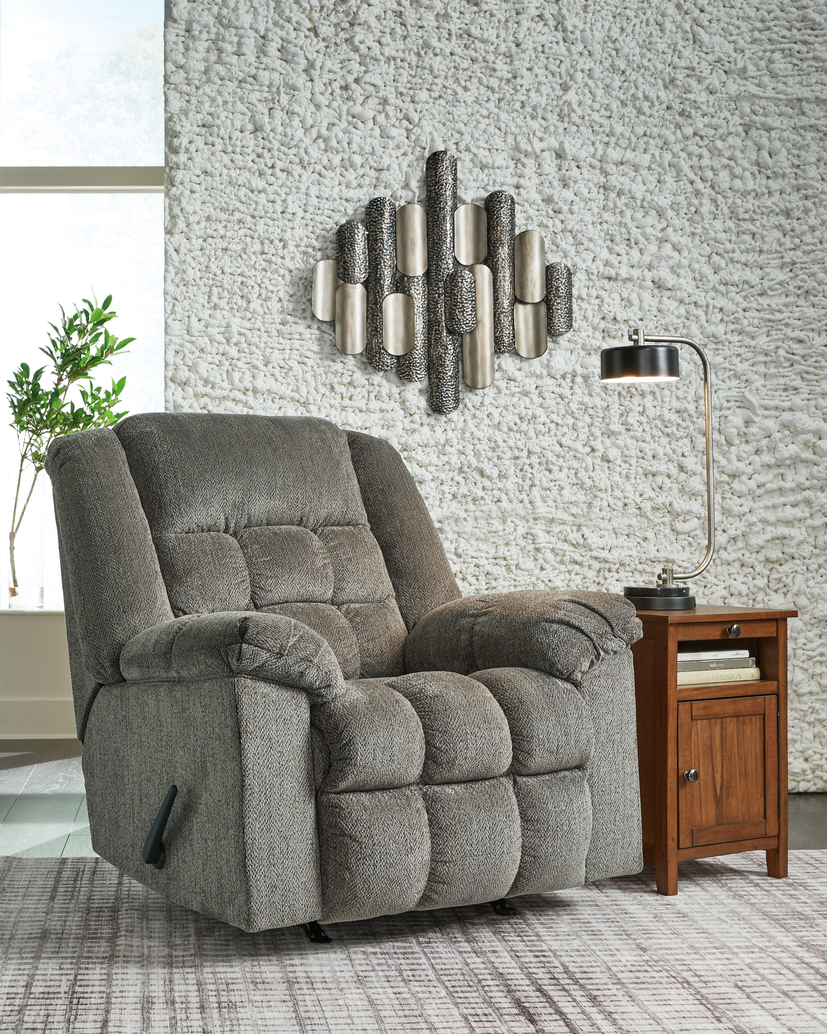 Prime Furniture - Ashley Furniture - Kegler Living Room - Rocker Recliner / Putty - 4450425