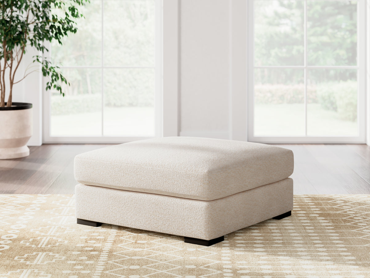 Prime Furniture - Ashley Furniture - Donelson Creek Living Room - Oversized Accent Ottoman / Vanilla - 4800208