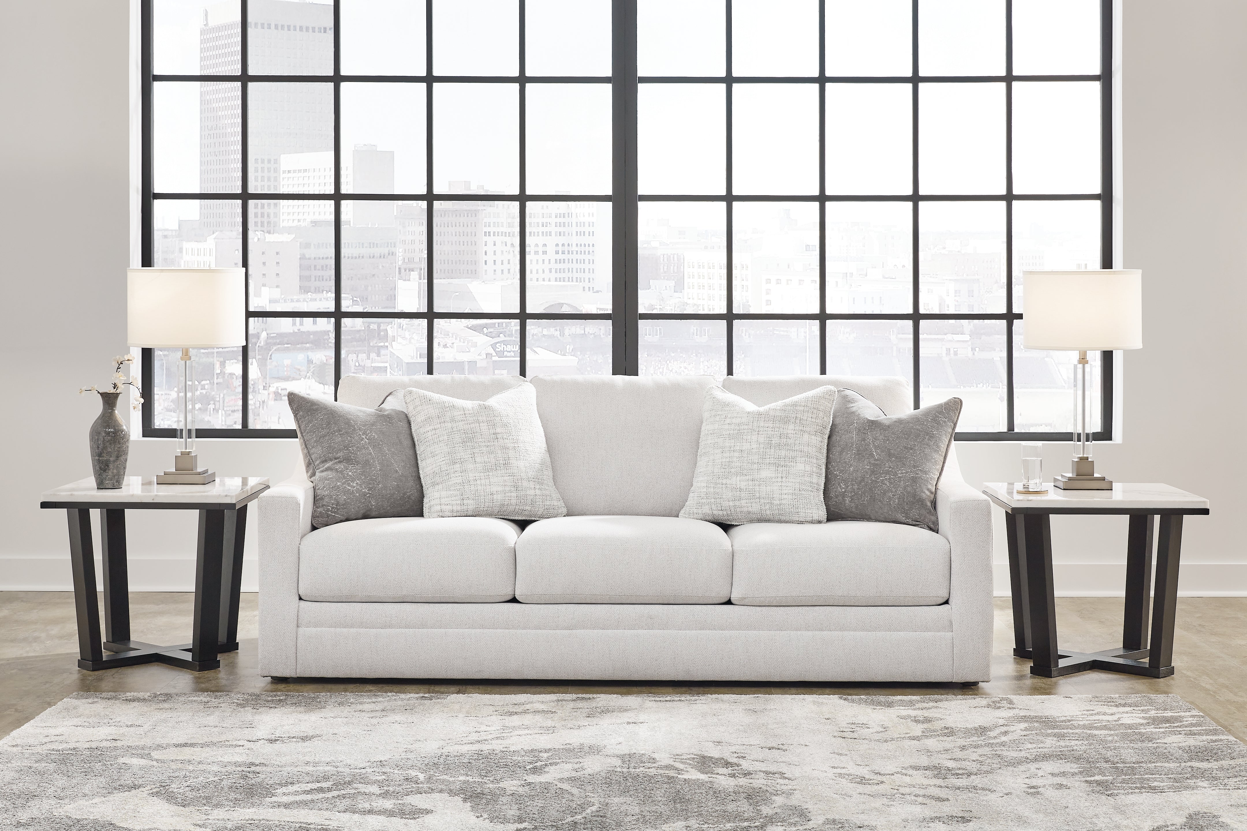 Prime Furniture - Ashley Furniture - Maitelynn Living Room - Sofa / Chalk - 4820238