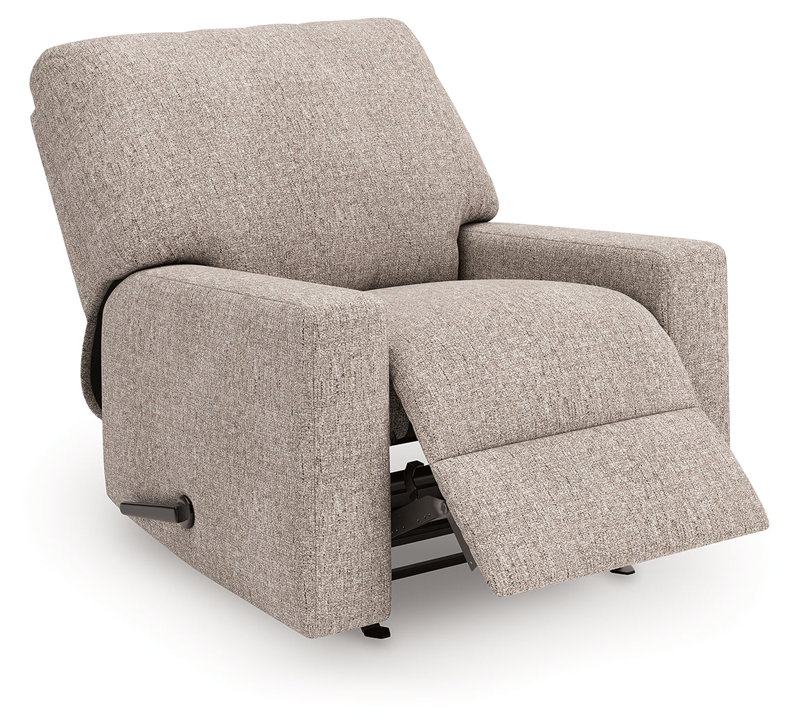 Prime Furniture - Ashley Furniture - Newellen Living Room - Rocker Recliner / Hemp - 4840425
