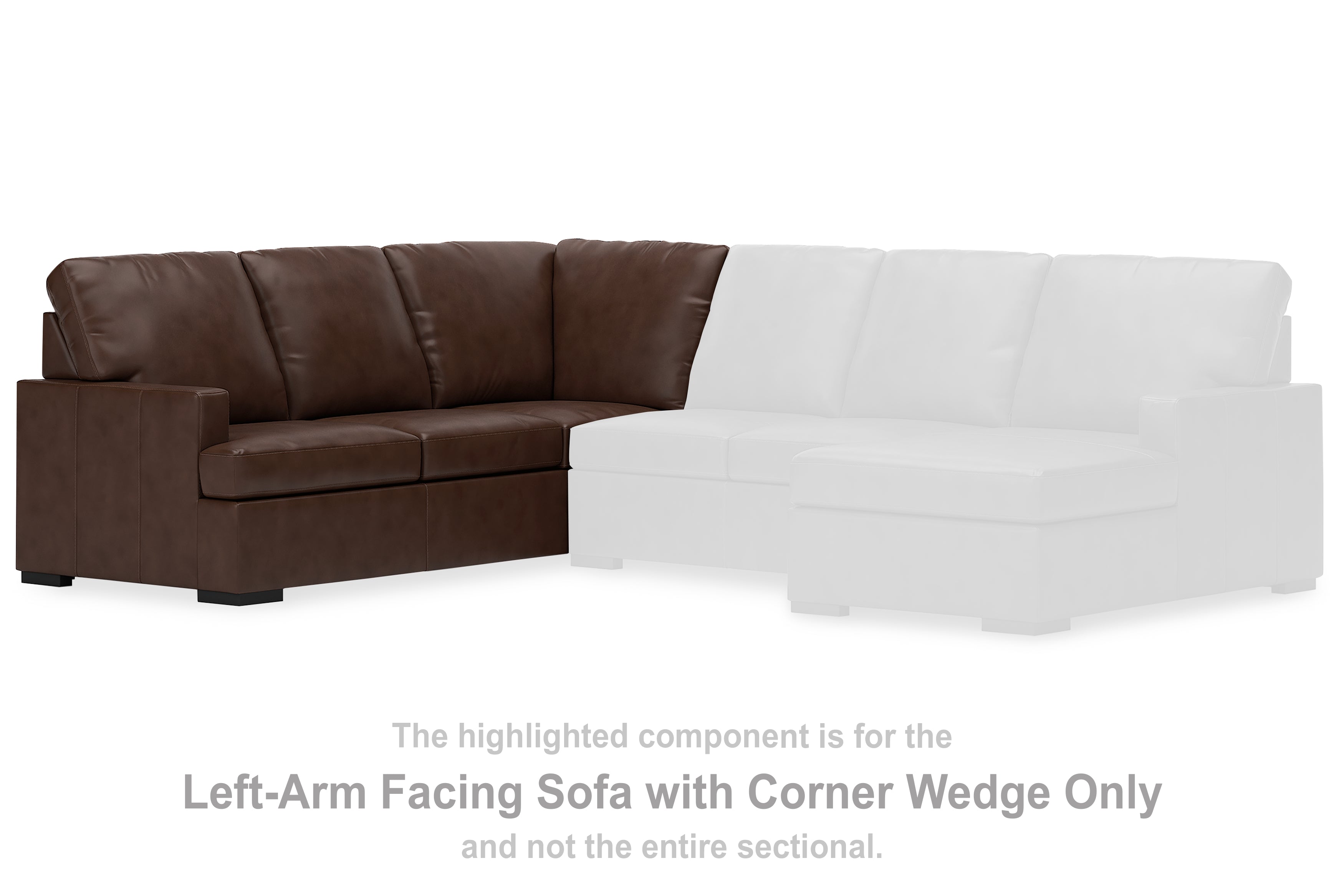 Prime Furniture - Ashley Furniture - McDowlan Sectional - LAF Sofa w/Corner Wedge / Coffee - PC4850448
