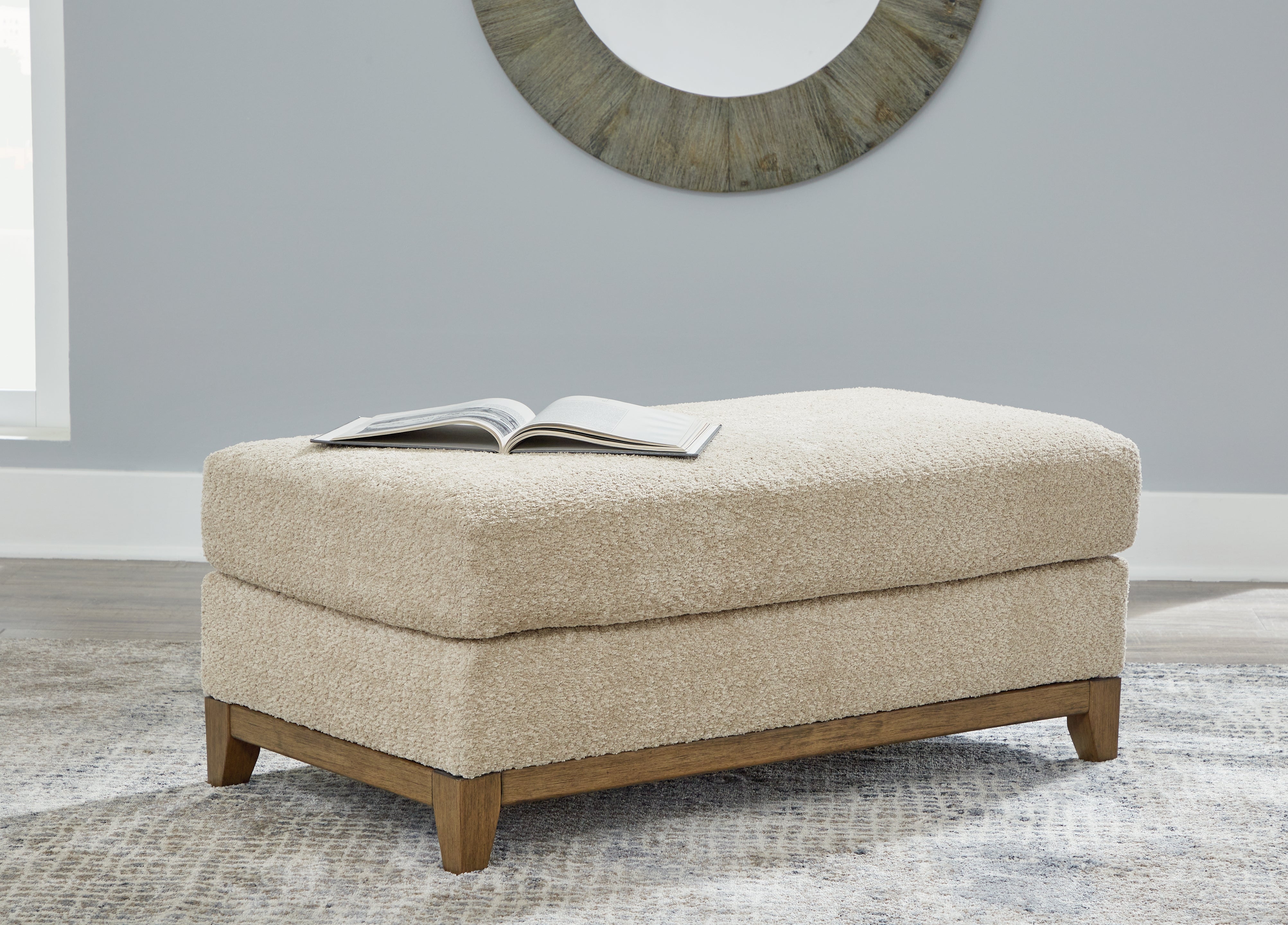 Prime Furniture - Ashley Furniture - Parklynn Living Room - Ottoman / Desert - 4890214