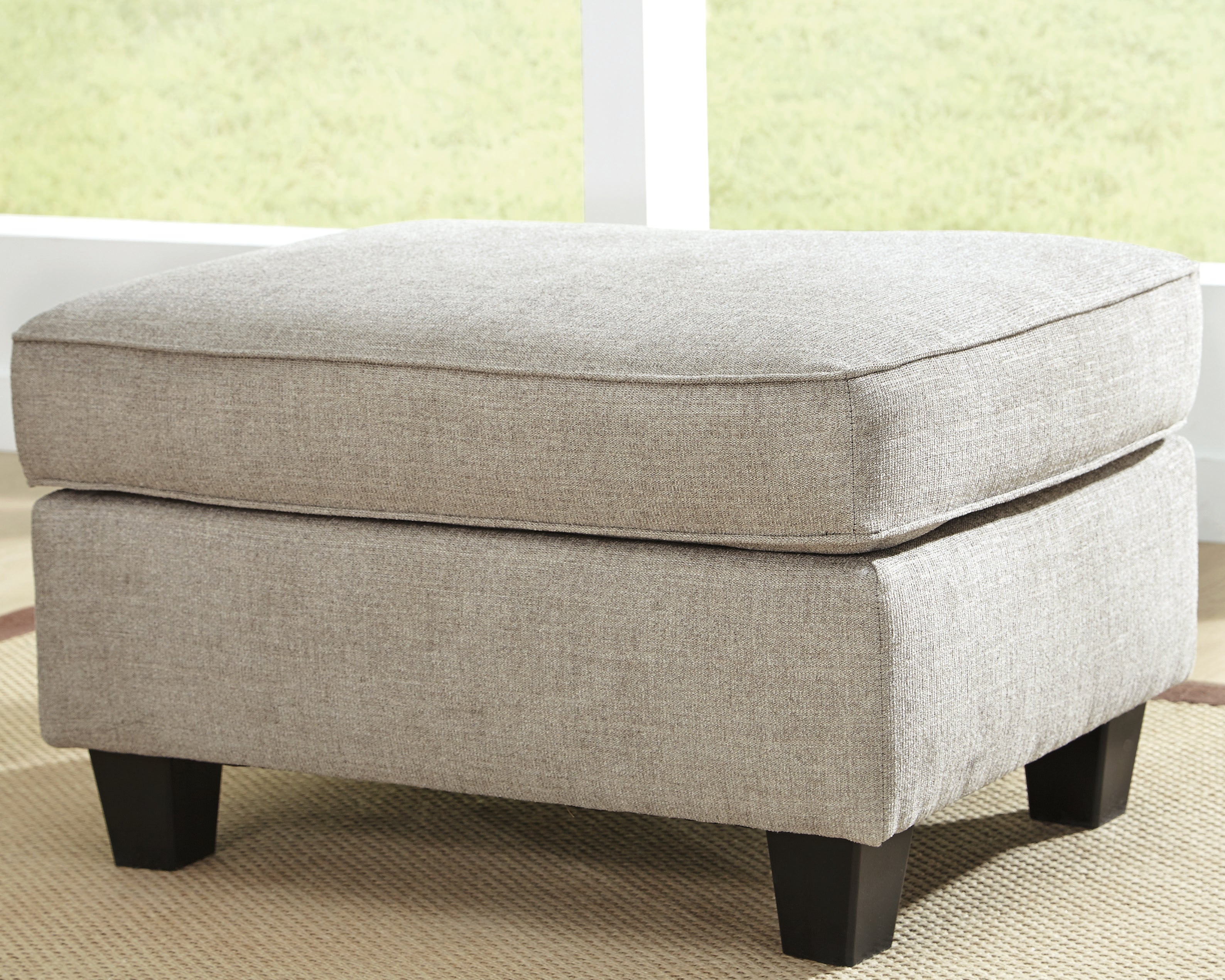 Prime Furniture - Ashley Furniture - Abney Living Room - Ottoman / Driftwood - 4970114