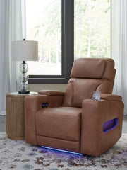 Prime Furniture - Ashley Furniture - Clean-Slate Living Room - PWR Recliner/ADJ Headrest / Caramel - PC5010113